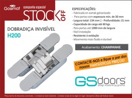 STOCK OFF! Bisagra invisible H200!