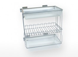 ALBUM lateraly extractible triple rack with soft close