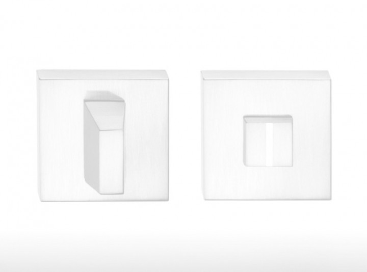 Square privacy latch – 801 White Pearl