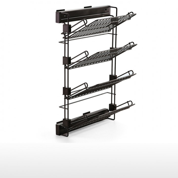 Side pull-out shoe rack