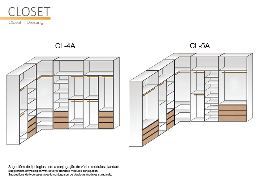 Closets GS CONCEPT - modelos